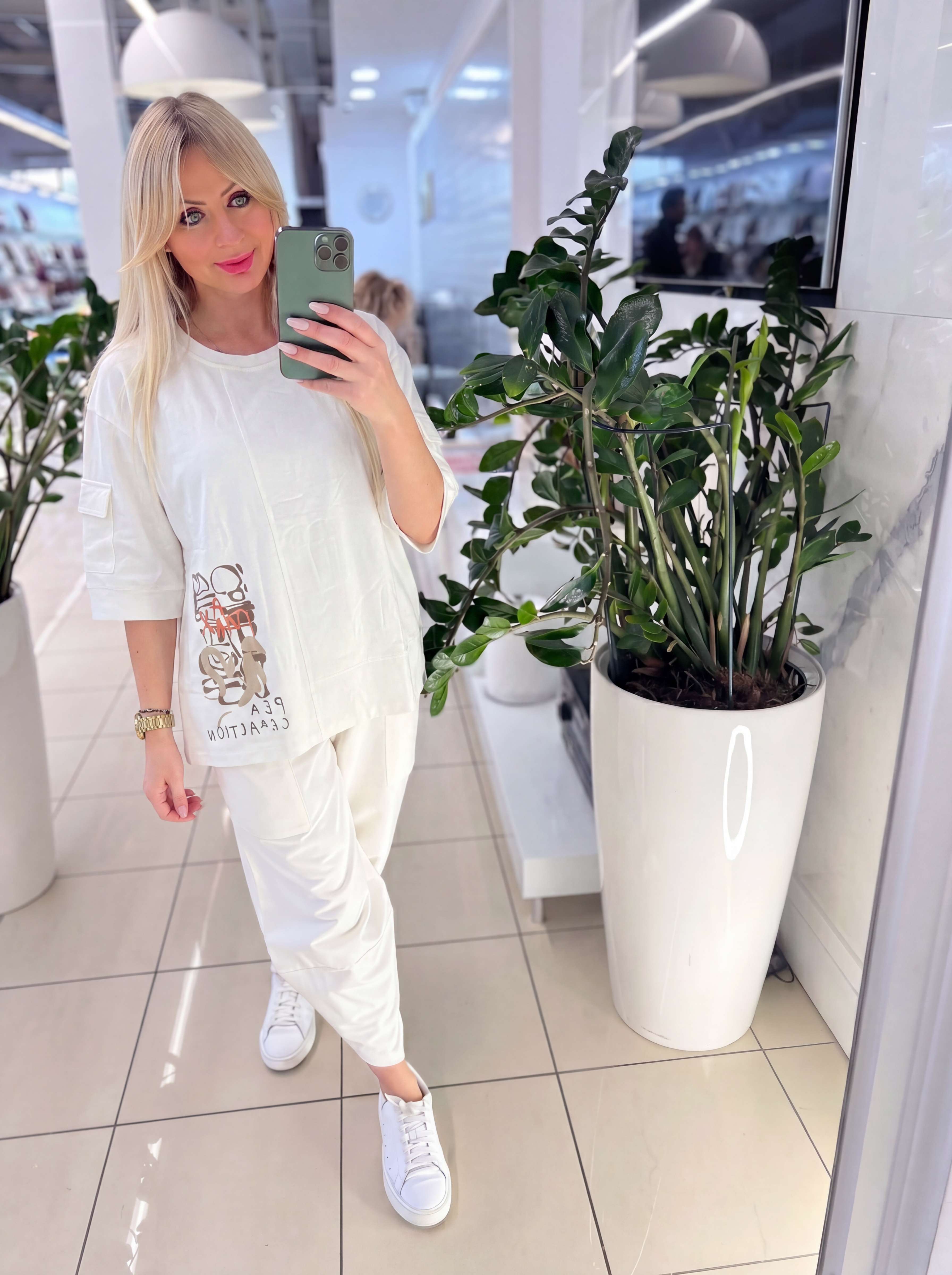 NOVÁ! Bavlněná halenka MEGI bílá - 2XL