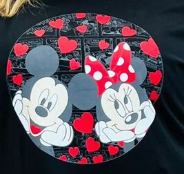 NOVÉ! Bavlněné šaty MICKEY černé  - 50/52