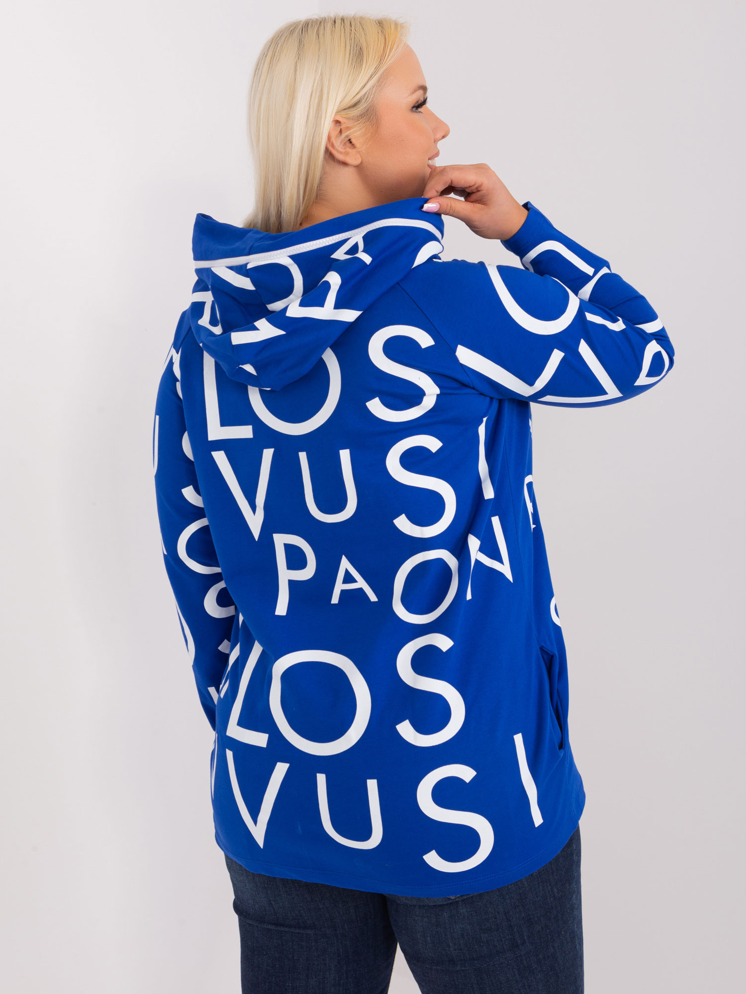 NOVÁ! Bavlněná modrá mikina RELEVANCE - Jedna velikost