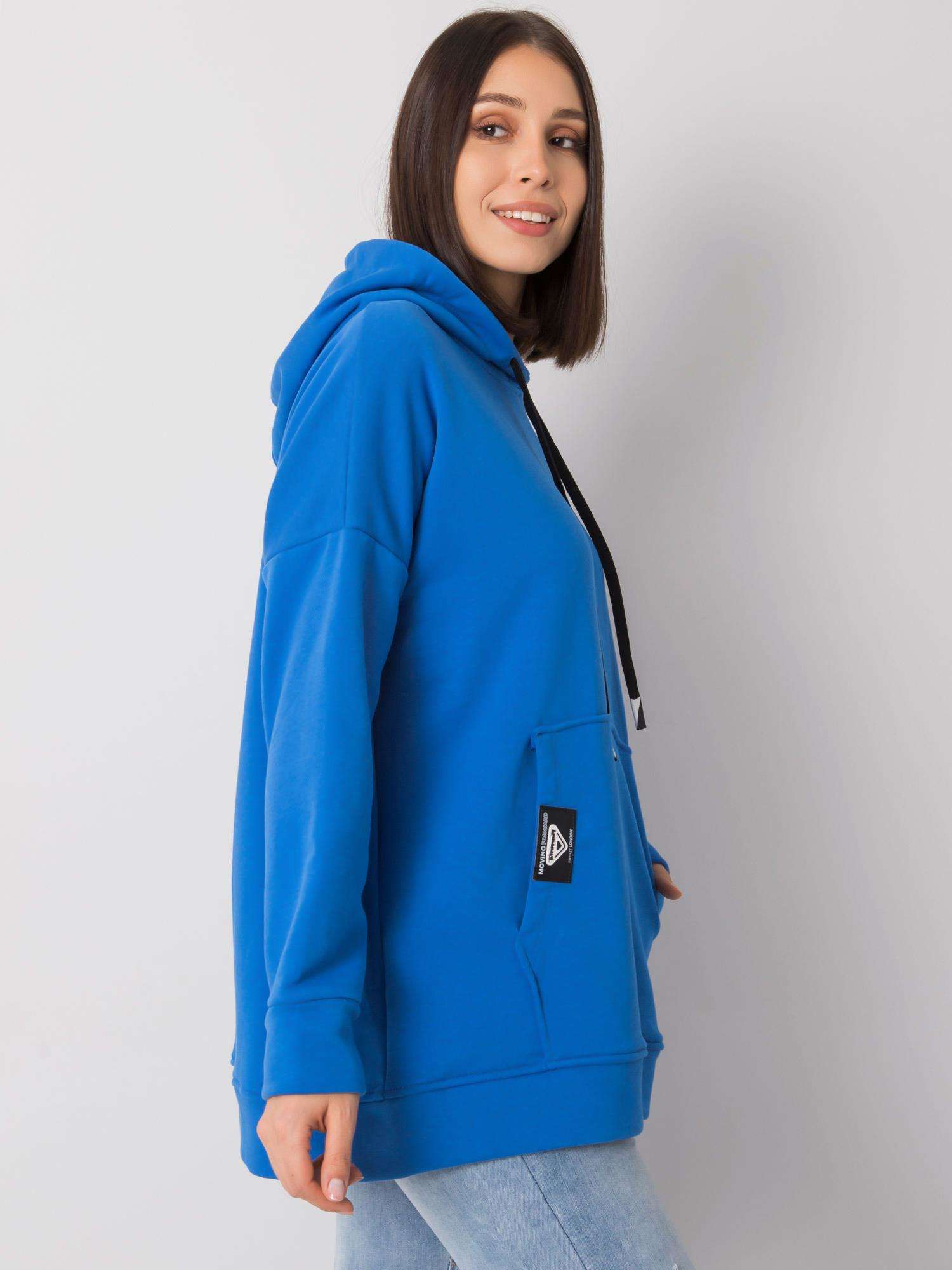 NOVÁ! Bavlněná modra mikina RELEVANCE - Jedna velikost