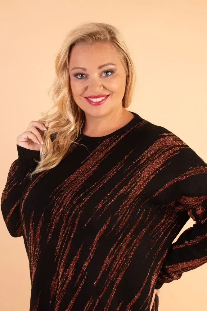 NOVÉ! Teplé svetrové šaty  - Jedna velikost