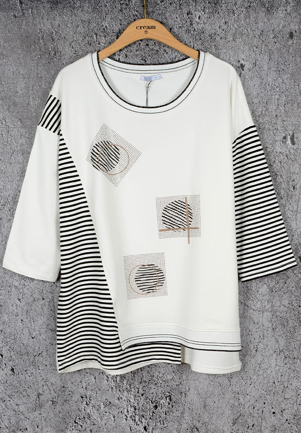 NOVÁ! Mikina MEGI bílá/černá - XL