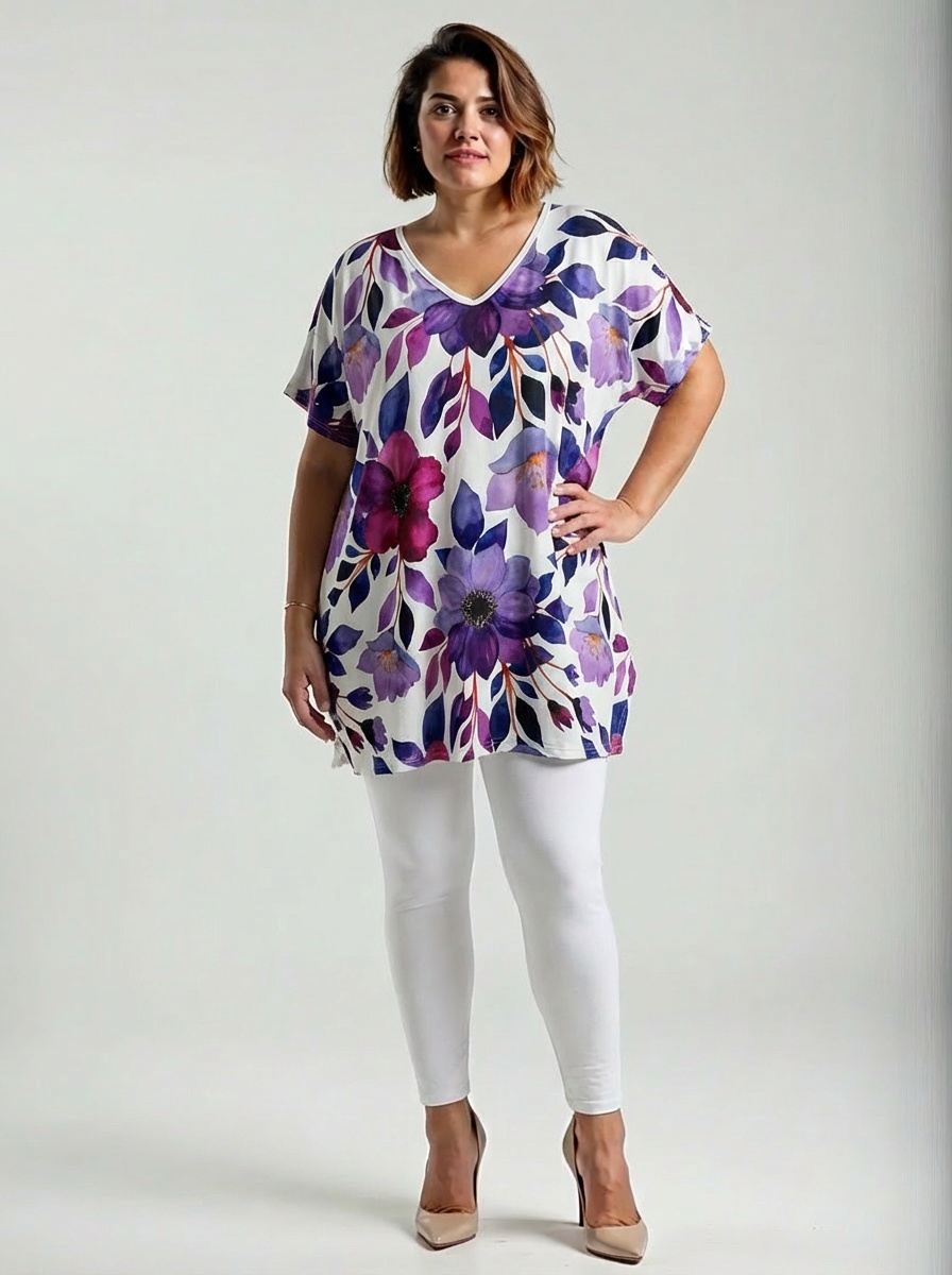 NOVÁ! Vzorovaná tunika DIGITAL - Jedna velikost