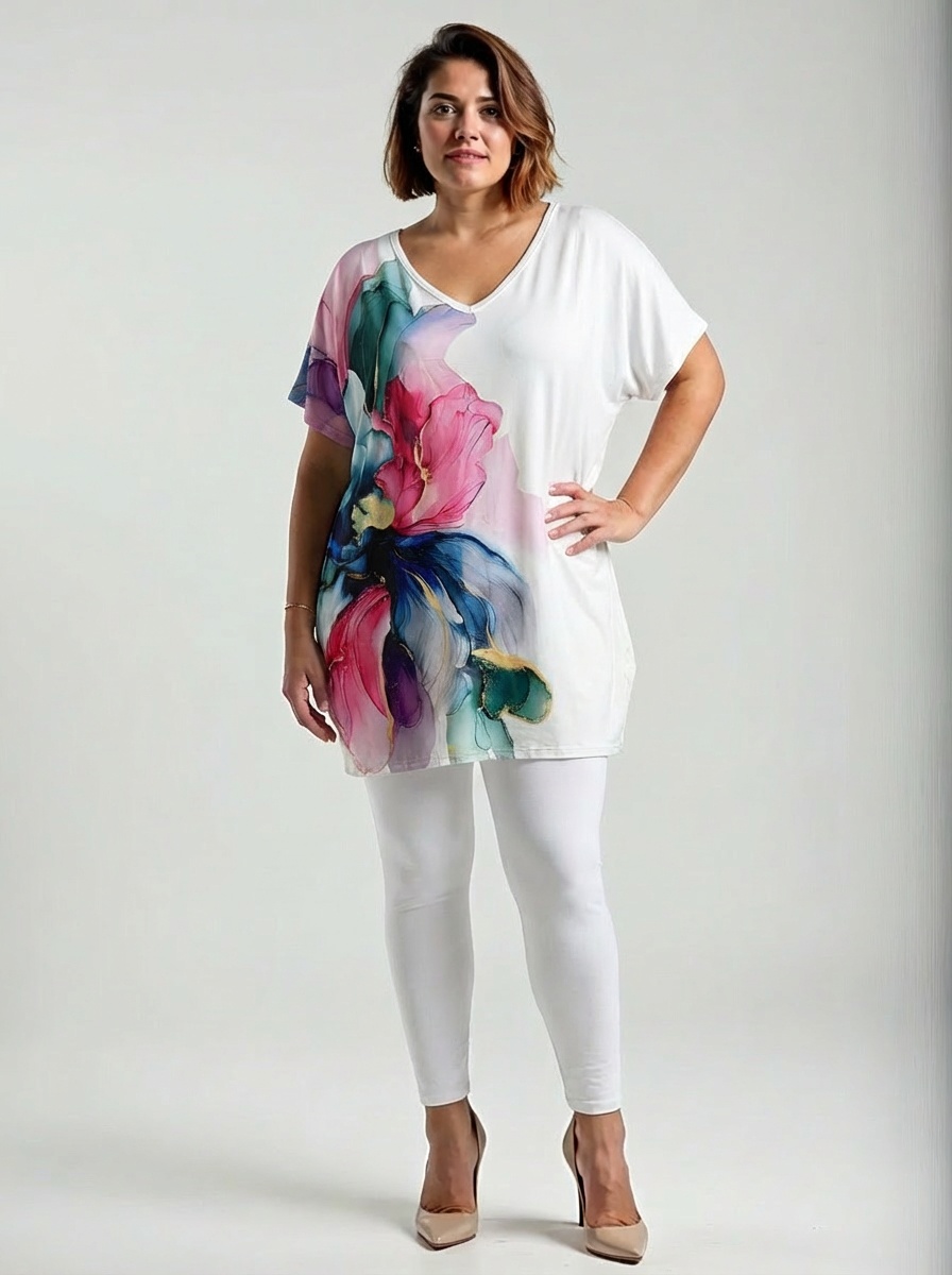 NOVÁ! Vzorovaná tunika DIGITAL - Jedna velikost