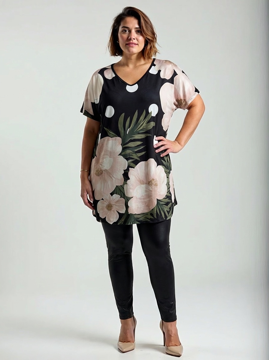 NOVÁ! Vzorovaná tunika DIGITAL - Jedna velikost