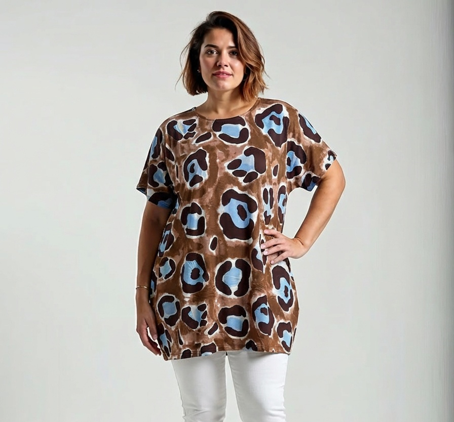NOVÁ! Vzorovaná tunika DIGITAL - Jedna velikost