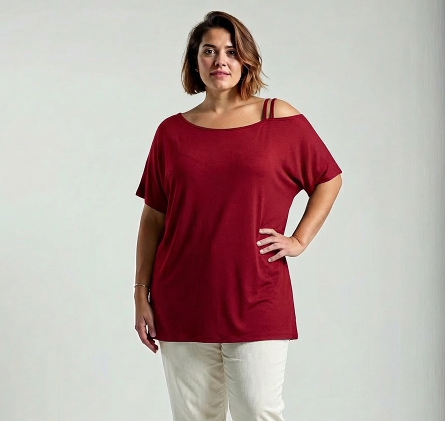 NOVÁ! Vínová tunika / viskóza - Jedna velikost