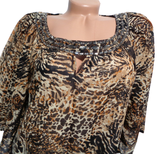 NOVÁ! Prodloužená halenka Tommy&Kate - 46, UK - 18