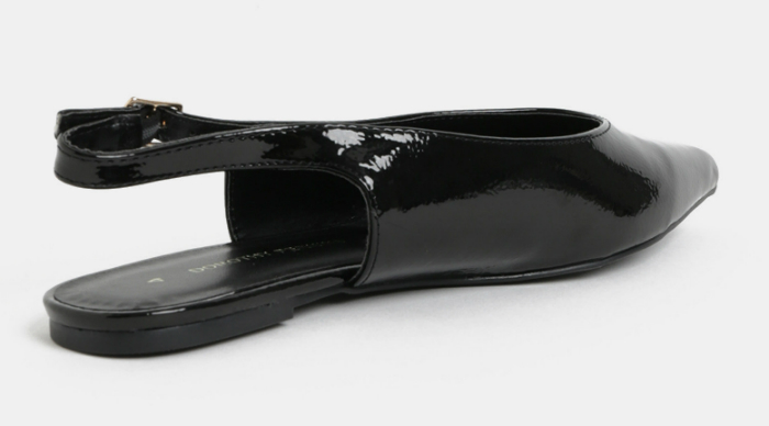 NOVÉ! Černé lesklé baleríny/sandaly Dorothy Perkins - 39