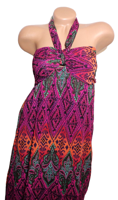 NOVÉ! Dlouhé šaty XHILARATION - 34-36