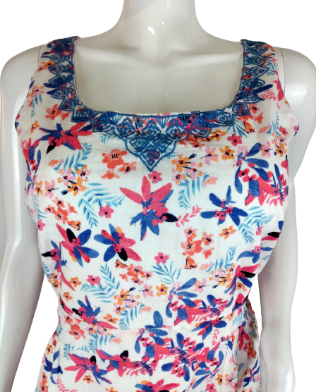 Šaty s výšivkou PER UNA - 48-50, UK - 22