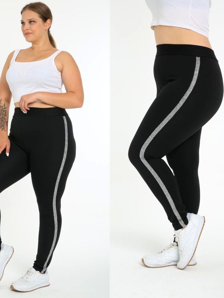 NOVÉ! Legíny s pásky na boku - 44-46