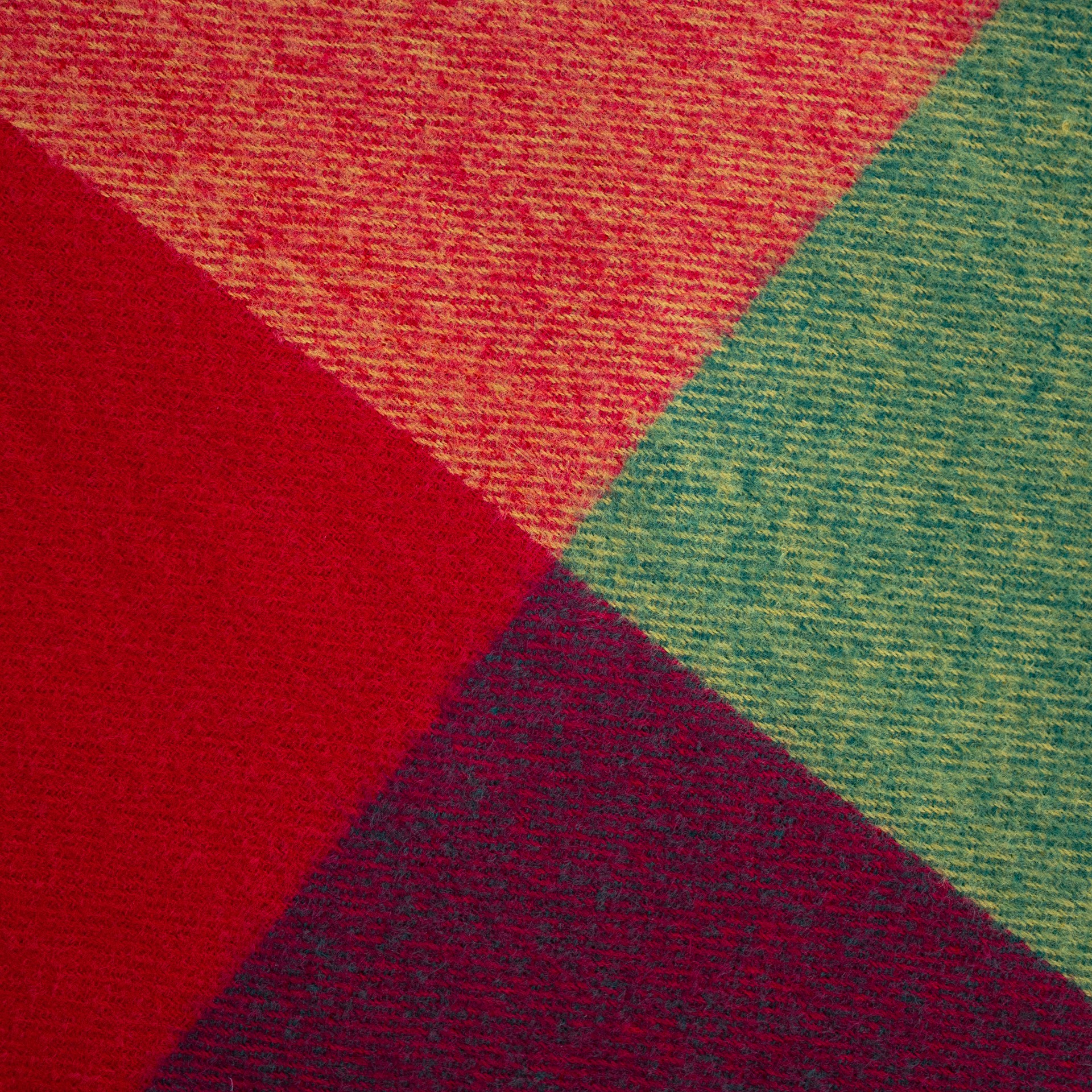 NOVÝ! Zimní šál Art of Polo zelená+červená