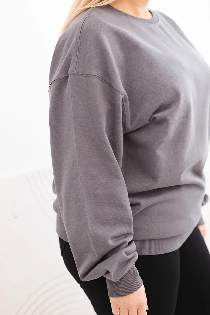 NOVÁ! Basic mikina grafitová - 2XL