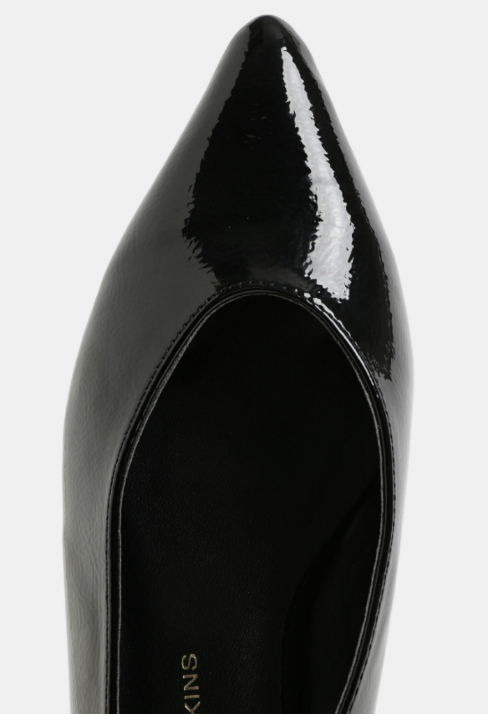 NOVÉ! Černé lesklé baleríny/sandaly Dorothy Perkins - 39