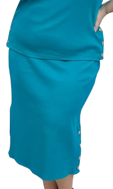 NOVÝ! Žebrovaný bavlněný komplet Mořská - 48-50