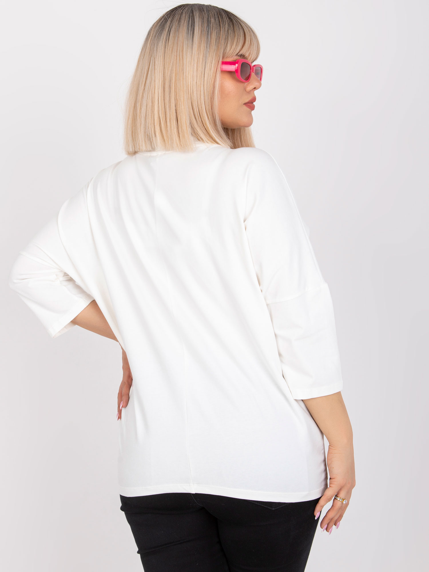 NOVÁ! Bavlněná ecru halenka RELEVANCE - Jedna velikost