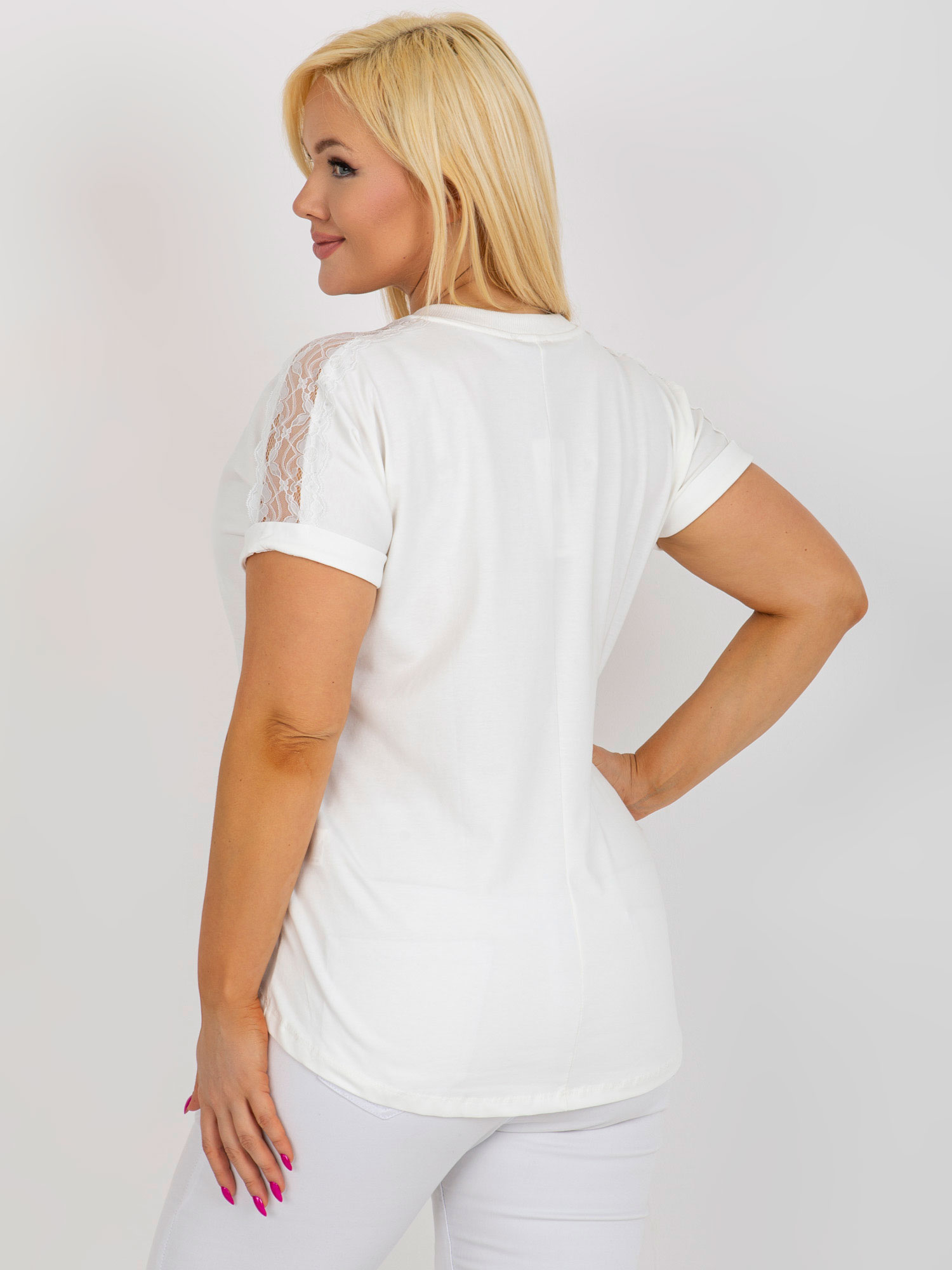 NOVÁ! Bavlněná ecru halenka RELEVANCE - Jedna velikost