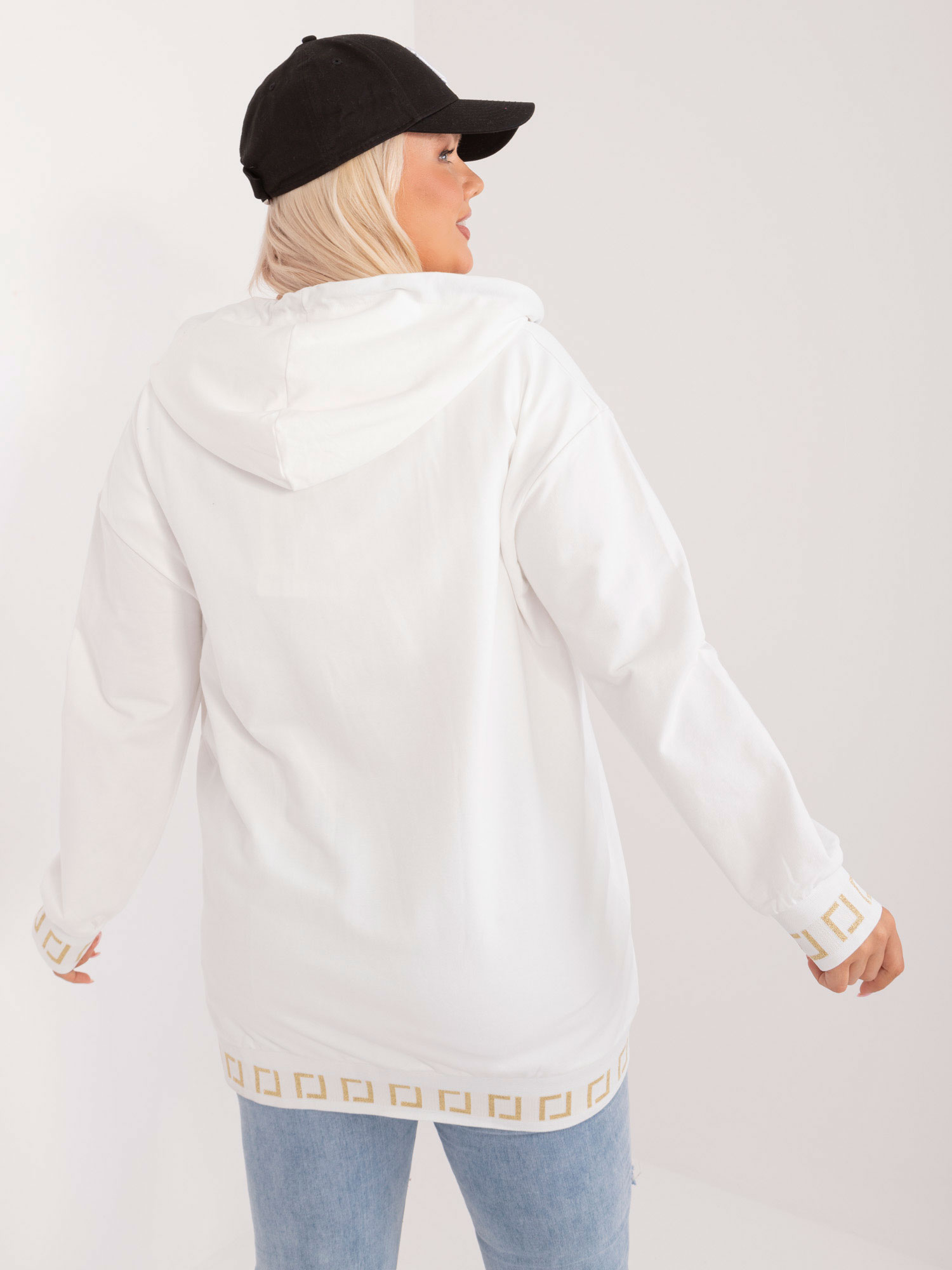 NOVÁ! Bavlněná ecru mikina RELEVANCE - Jedna velikost