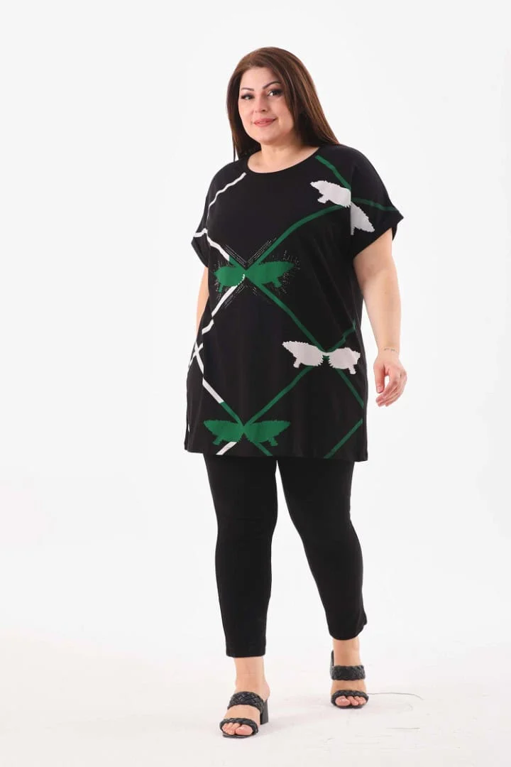 NOVÁ! Vzorovaná tunika - Jedna velikost