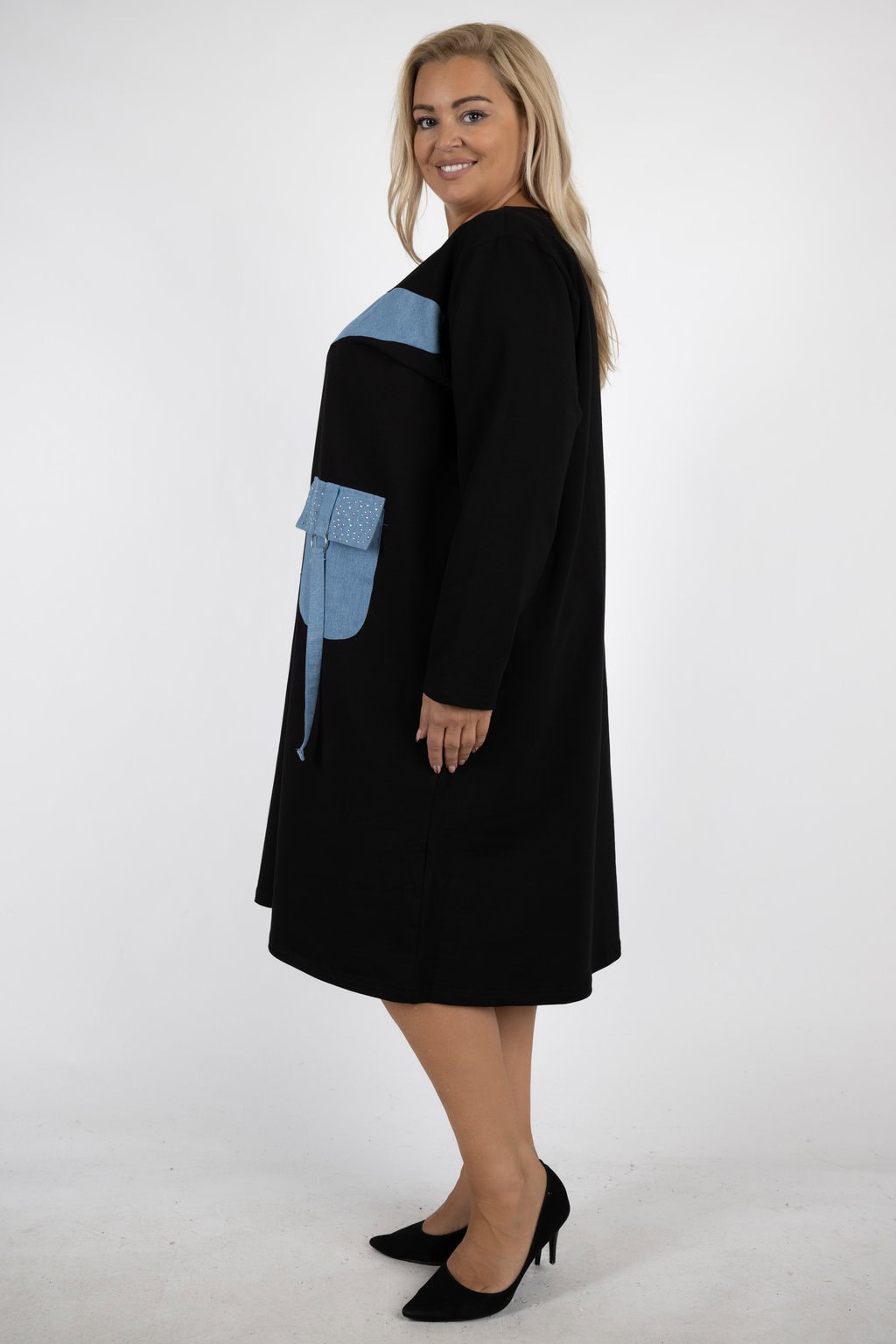 NOVÉ! Černé šaty - Jedna velikost