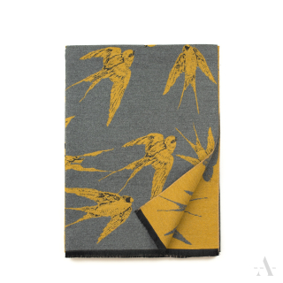 NOVÝ! Zimní šál Art of Polo hořčicový 182x66