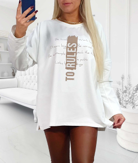 NOVÁ! Mikina MEGI bílá - XL