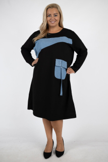 NOVÉ! Černé šaty - Jedna velikost