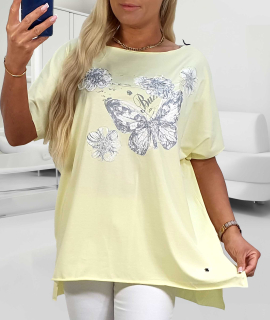 NOVÁ! Žlutá tunika Motýl MEGI - XL