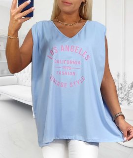 NOVÁ! Bavlněný top Los Angeles - Jedna velikost