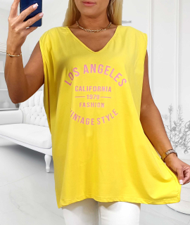 NOVÁ! Bavlněný top Los Angeles - Jedna velikost