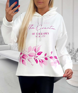 NOVÁ! Mikina MEGI bílá - L/XL