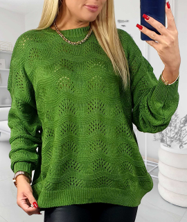 NOVÝ! Zelený svetr - Jedna velikost