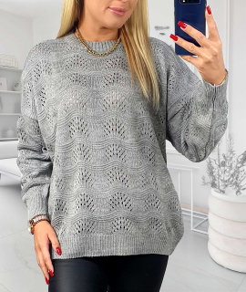 NOVÝ! Šedý svetr - Jedna velikost