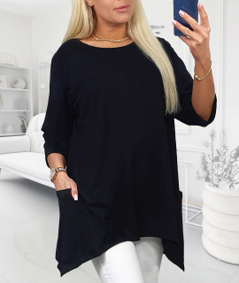 NOVÁ! Tunika MEGI černá - Jedna velikost