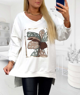 NOVÁ! Mikina MEGI bílá - XL