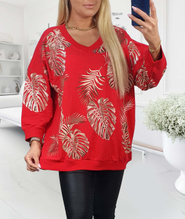 NOVÁ! Mikina MEGI červená - XXL