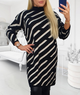 NOVÁ! Svetrová tunika černá - Jedna velikost