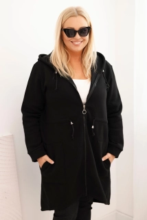 NOVÁ! Zateplená mikina s kapucí černá - Jedna velikost