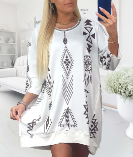 NOVÁ! Mikinová tunika/šaty MEGI - XL