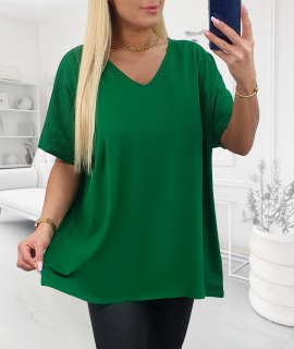 NOVÁ! Bavlněná tunika/triko zelená - Jedna velikost