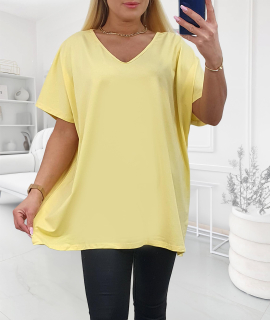 NOVÁ! Bavlněná tunika/triko žlutá - Jedna velikost