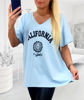 NOVÁ! Bavlněná tunika/triko světle modrá - Jedna velikost