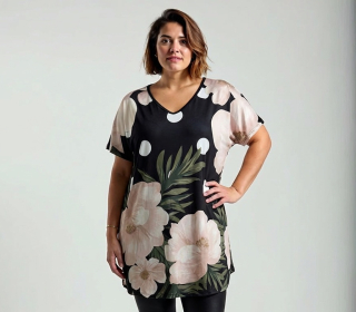 NOVÁ! Vzorovaná tunika DIGITAL - Jedna velikost