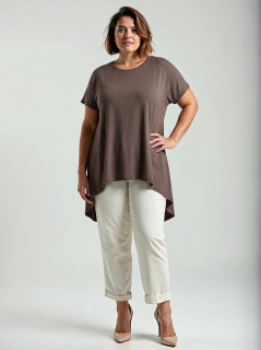 NOVÁ! Hnědá tunika - Jedna velikost