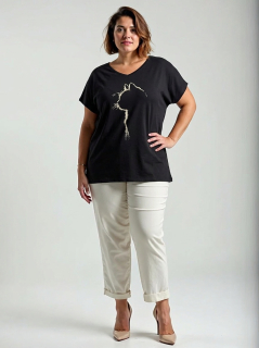 NOVÉ! Bavlněné tričko kočka - Jedna velikost