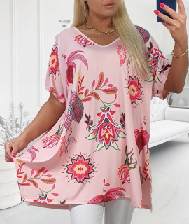 NOVÁ! Tunika DIGITAL růžová - Jedna velikost